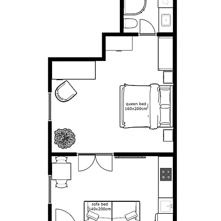 A13 Downtown With Parking Appartement